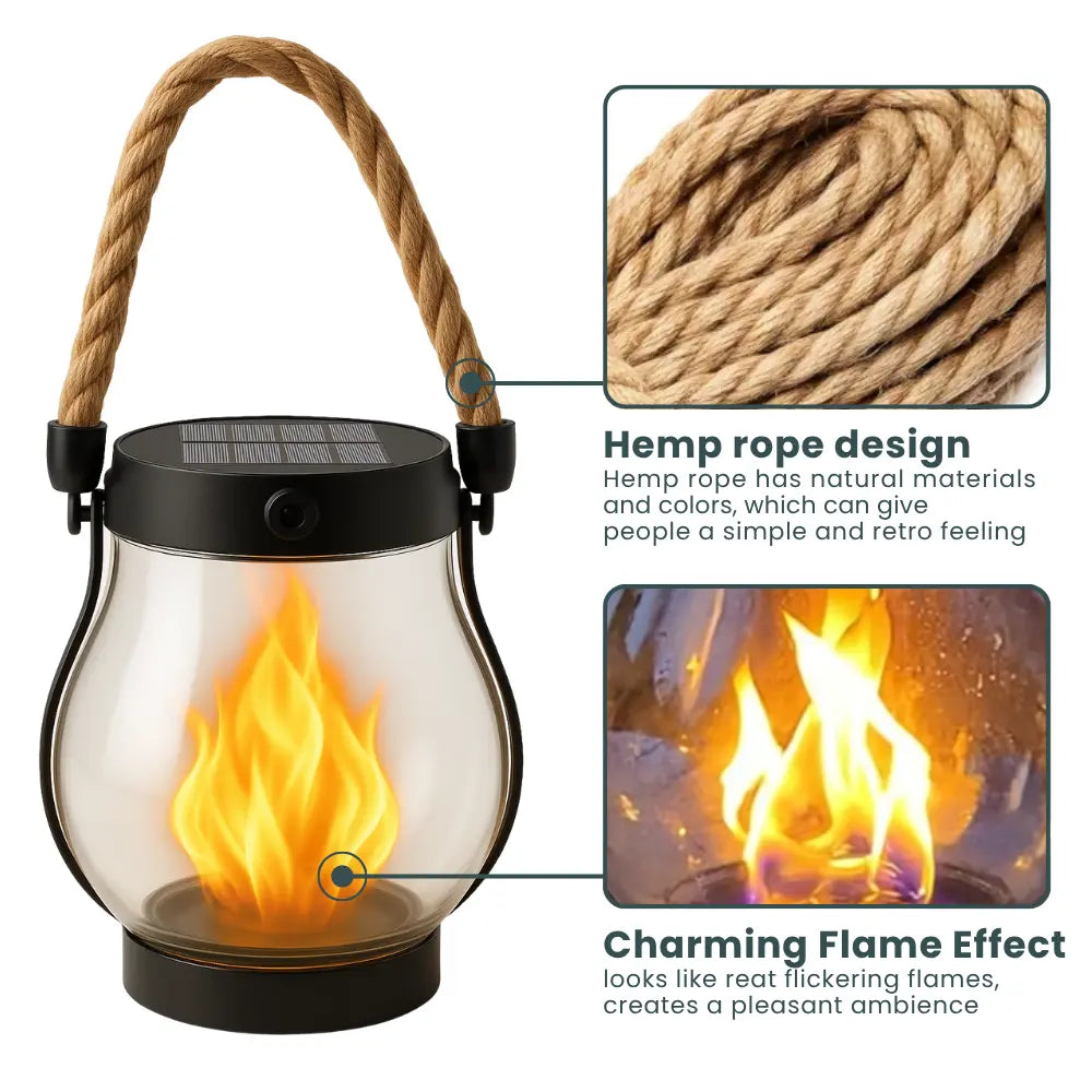 4-Pack Solar Lantern Outdoor Lights