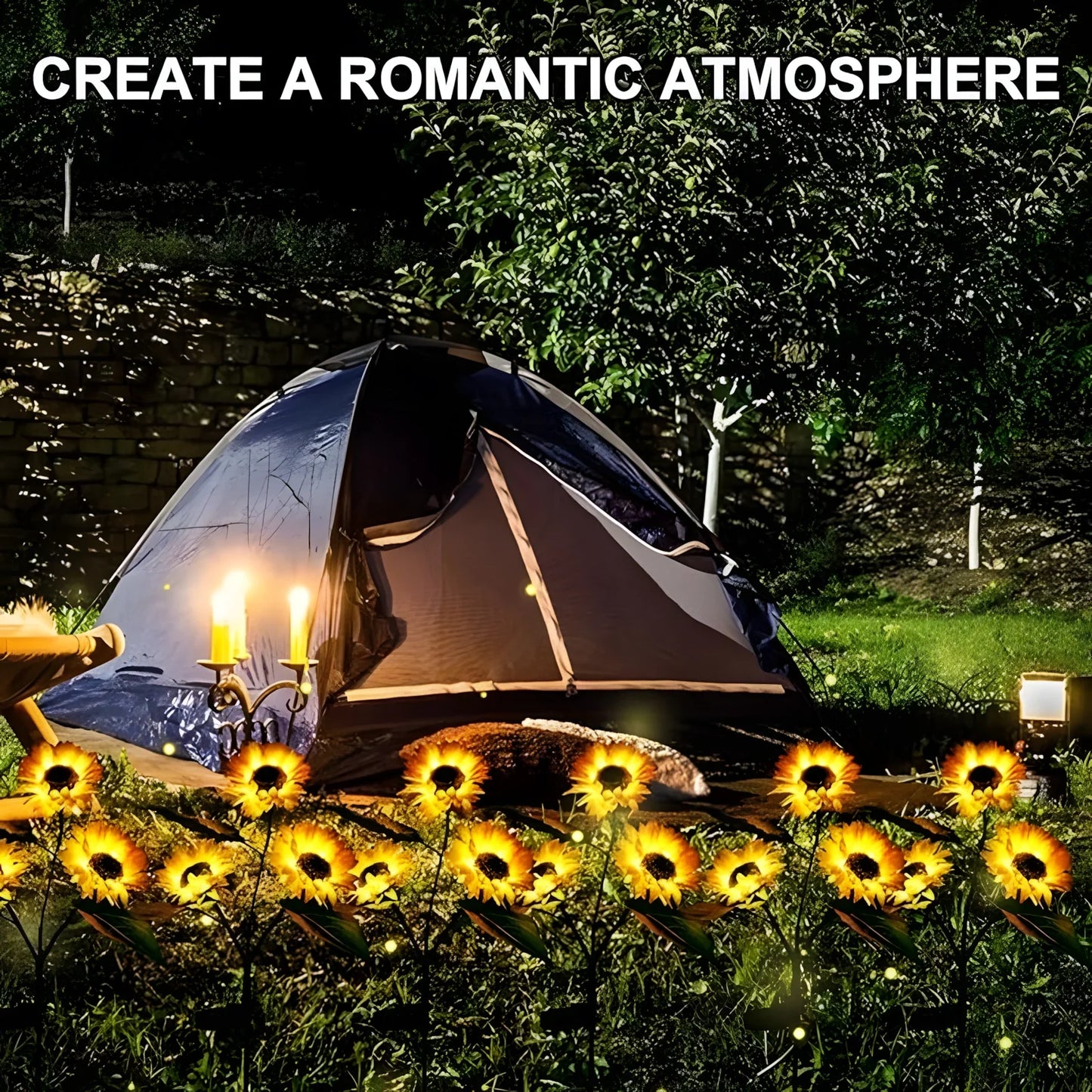Solar Sunflower LED Lights